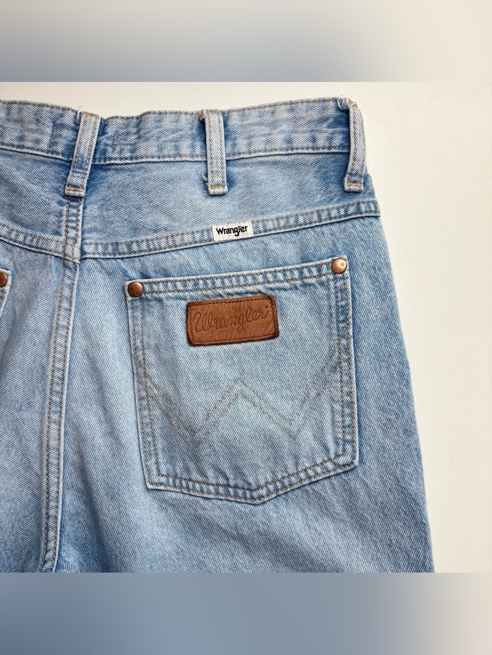 Wrangler Wild West High Rise Straight Jeans 603 Light Wash 27x28 - Picture 9 of 15